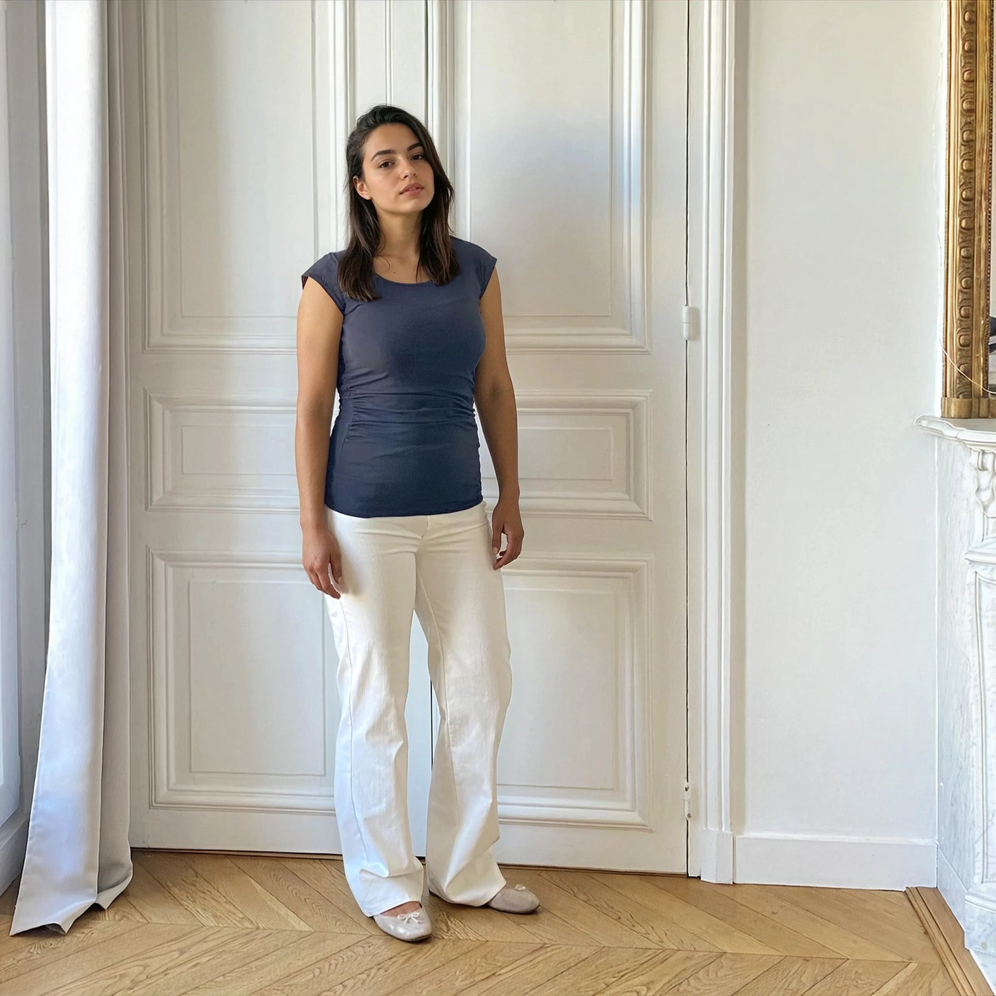 Harmonie blanc, jean de grossesse