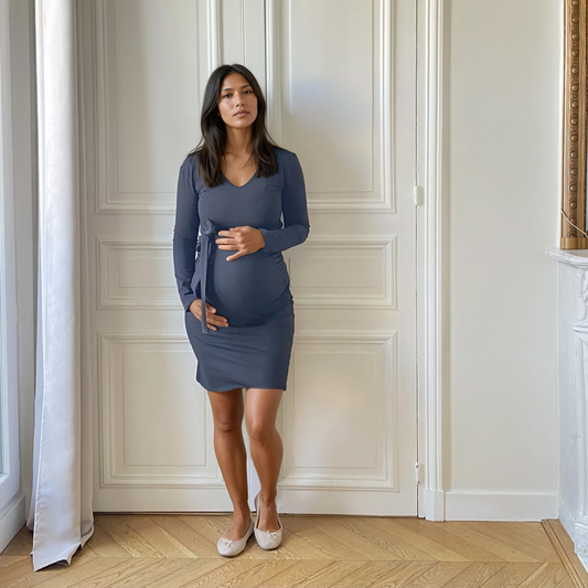 Batignolles noir, robe de grossesse