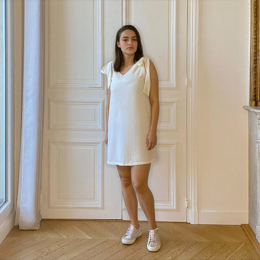 Olive écru, robe de grossesse et d’allaitement