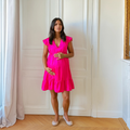 Menthe fuchsia, robe de grossesse et d'allaitement