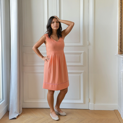Gordes Coral Dress 