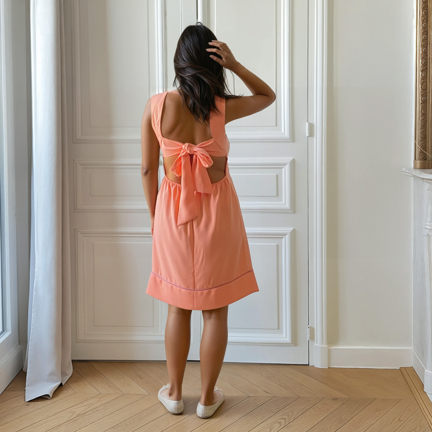 Gordes Coral Dress 