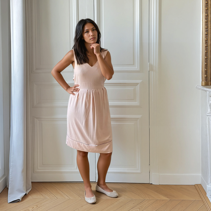 Pale Pink Gordes Dress 