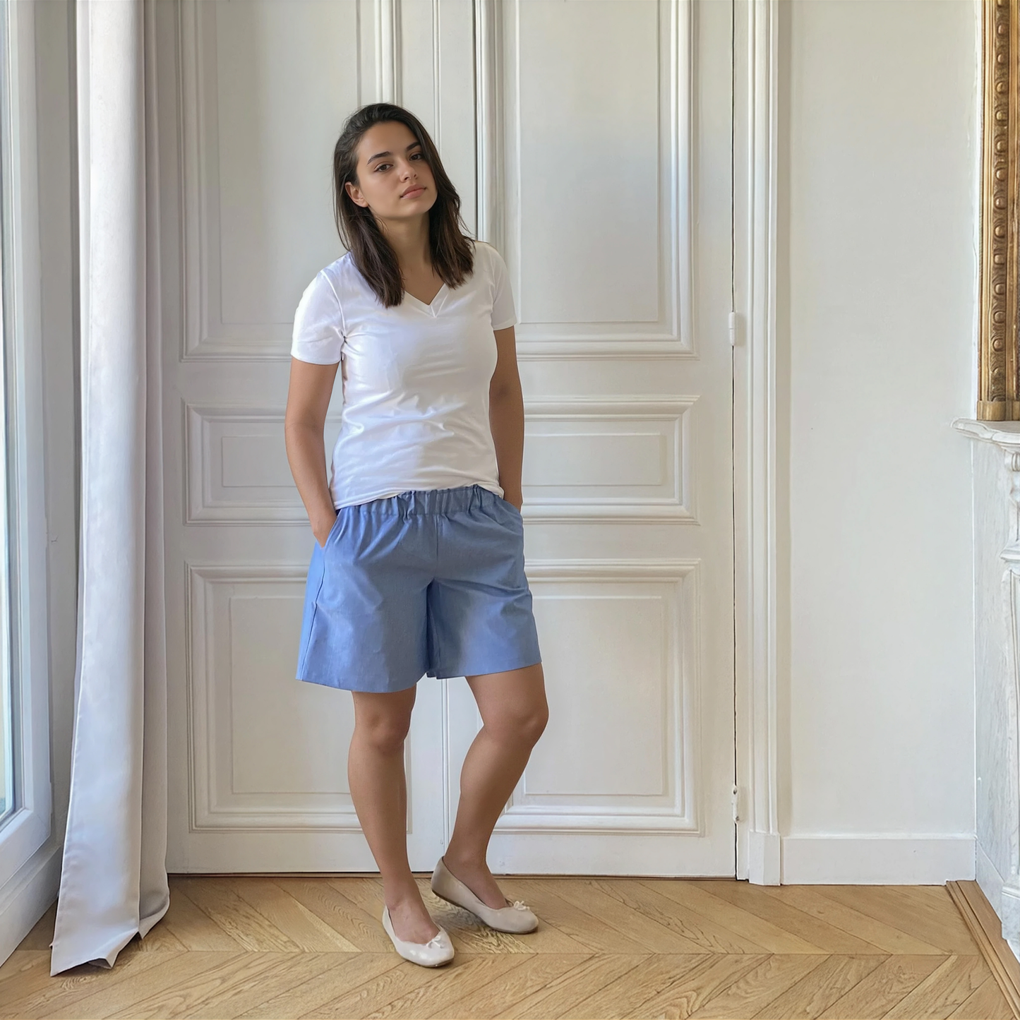 Jade jean, short de grossesse et post-partum