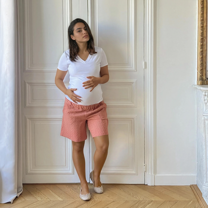 Jade paprika, short de grossesse et post-partum