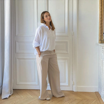 Éclipse beige, pantalon de grossesse