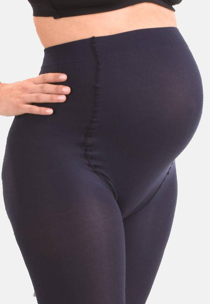 Mamsy Collants de grossesse opaque 60den: Zwart / XXL