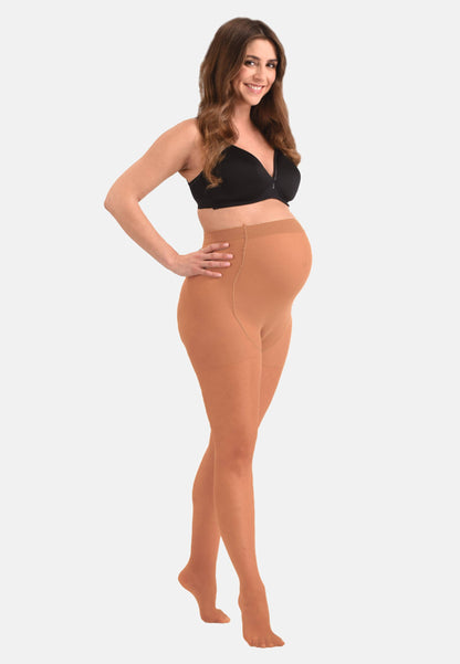 Mamsy Collants de grossesse 40den Semi-transparent: XXL / Noir